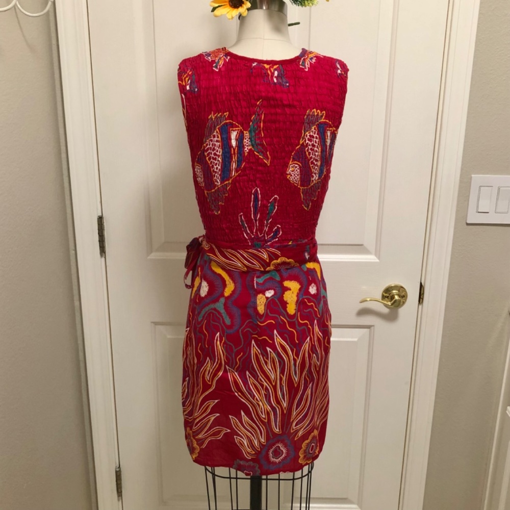 Nwot - Tropical Print Sarong & Elasticized Top - image 5